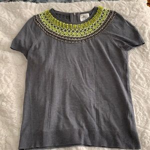 Like new Milly embroidered sweater top